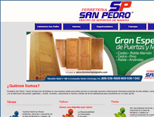 Tablet Screenshot of ferreteriasanpedro.com